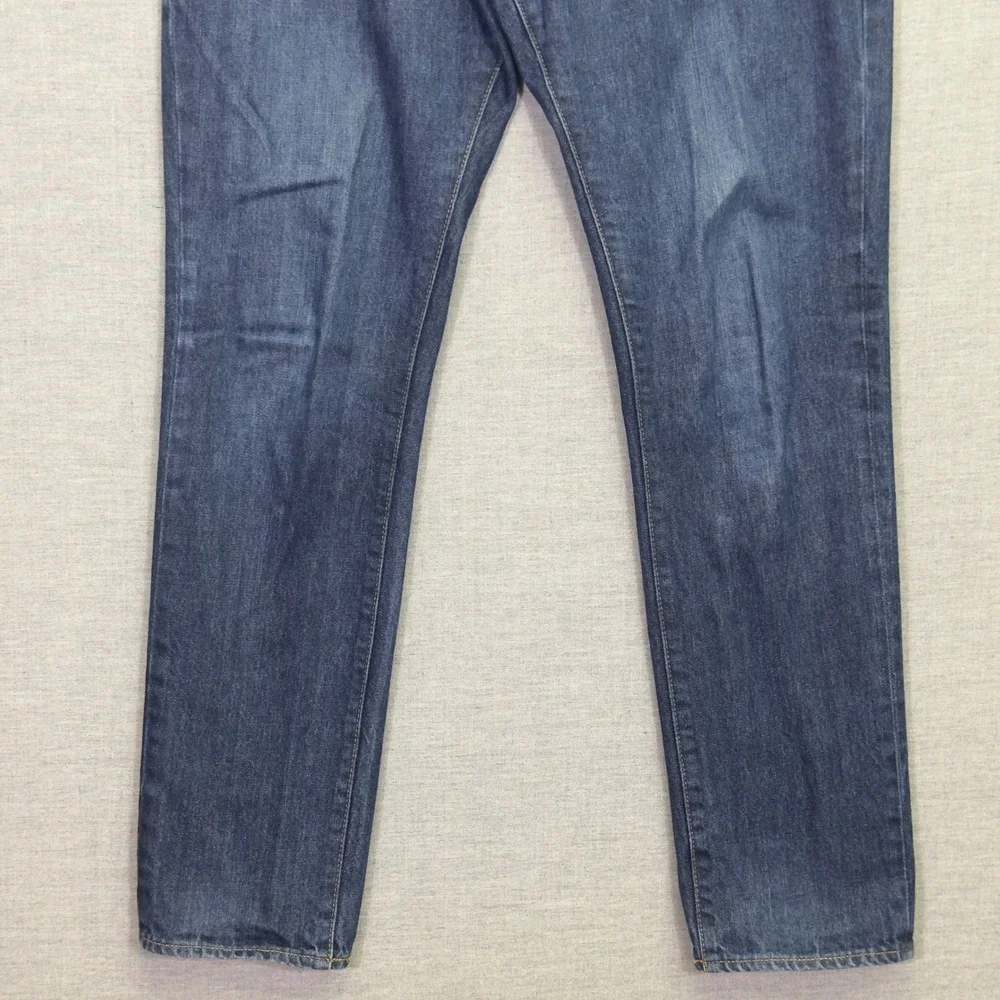J.Crew The Driggs Men's Slim Fit Dark Wash Denim Jeans Classic Cotton Size 34x32